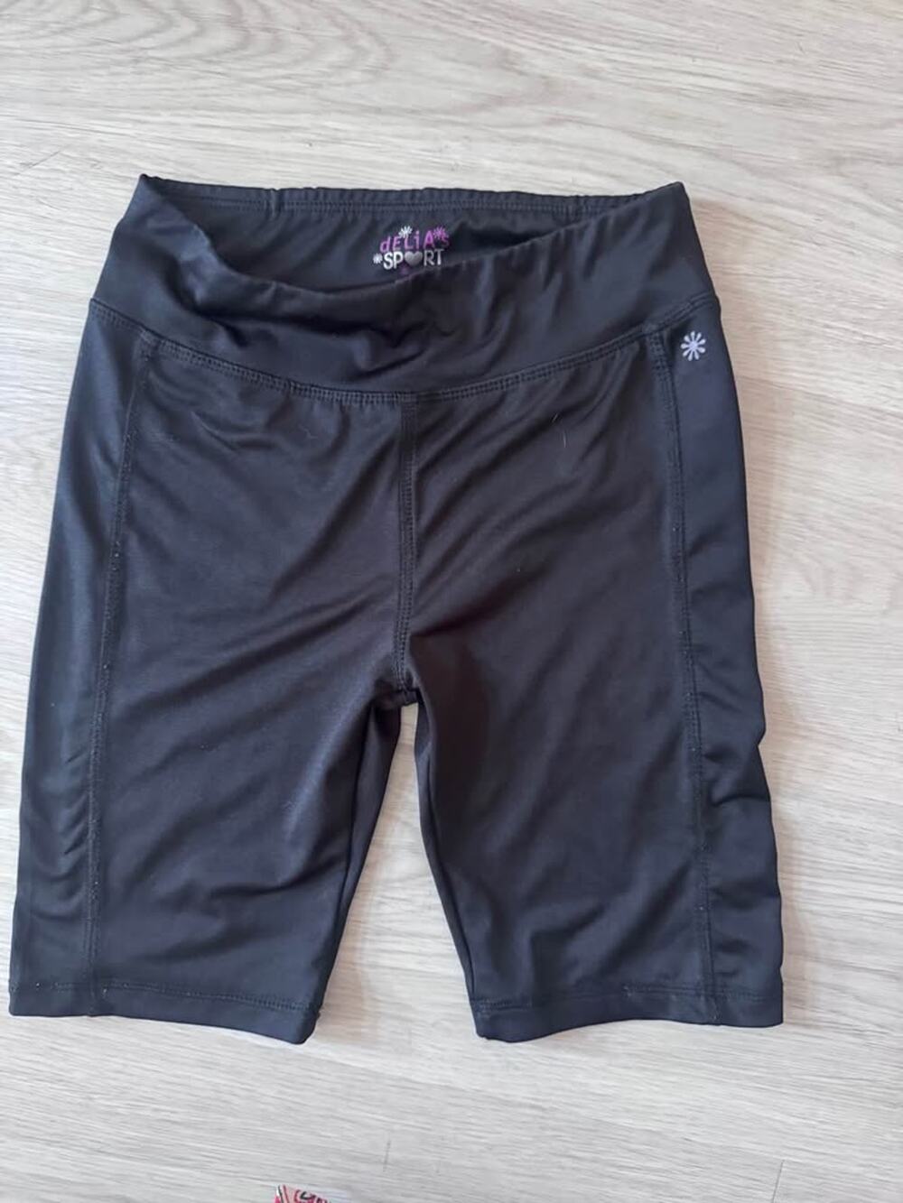 Delia’s Sport Girls Size 10/12 Black Athletic Biker Shorts